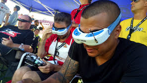 fpv goggles are used to pilot